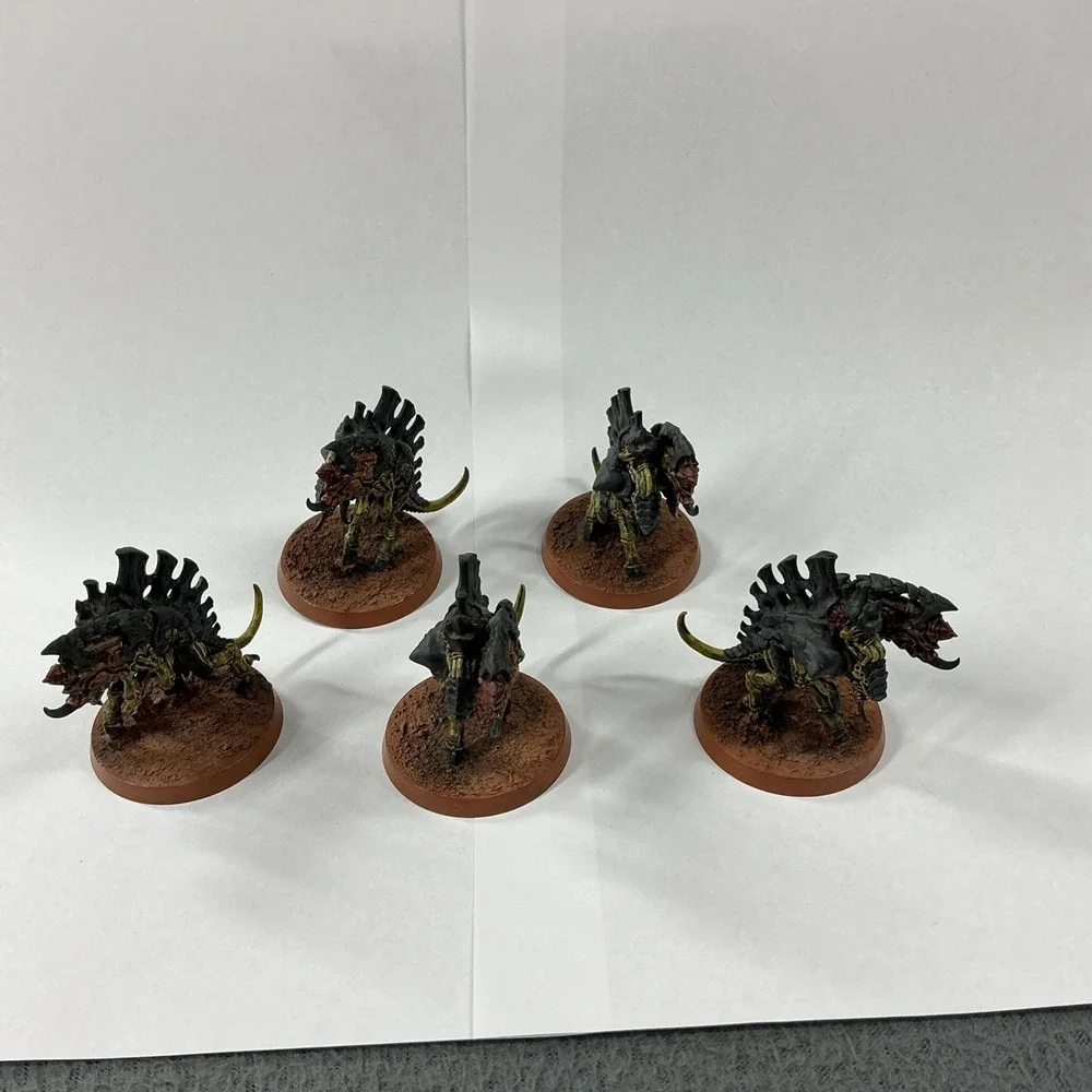 Warhammer 40k Tyranids‎ Barbgaunts Hivefleet Grendel Squad Biocanon 5x Painted